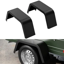 2 Pack Trailer Fenders Single Axle Fit 14" 15" 16" Trailer Fenders Wheels Steel 