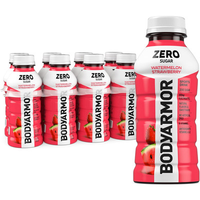 ZERO Sugar Watermelon Strawberry Electrolyte Drink, Natural Flavors, 12 Fl Oz Bo