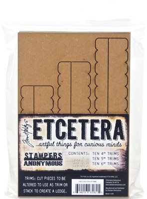 3 Stück Tim Holtz etcetera Jakobsmuschelblenden THETC008