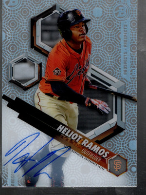 B1835- 2018 Bowman High Tek Prospect Autogramme # Phthr Heliot Ramos Auto -