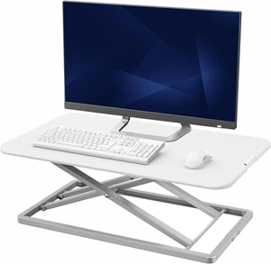 Blanc 29 de pouce simple haut de ligne de bureau debout convertisseur DESK-V000UW Hauteur de l'économie