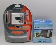 Sony MZ NF520D Walkman NetMD Remote Headphones Case Atrac Sealed