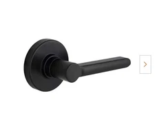 Defiant Tonebridge Matte Black Round Rose Bed & Bath Door Lever
