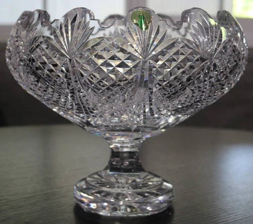 Vintage 1989 Waterford 8" Master Cutters Footed Centerpiece Bowl NEW