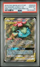 2019 POKEMON SM BLACK STAR PROMO #SM229 FULL ART VENUSAUR & SNIVY GX PSA 10 on eBay