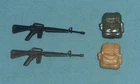 vintage G.I. GI JOE gijoe GRUNT WEAPONS PARTS LOT #2 gun backpack bonus FREESHIP