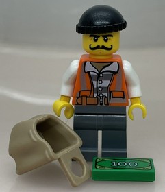 LEGO&reg; - Minifigure Town City Police Bandit Burglar Set 60139 Command - cty0754
