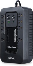 CyberPower EC550G UPS 550VA Battery Backup 8 Outlets Eco Mode Surge Protection™