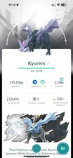Pok mon Tra de Go -- 2 Shiny Kyurem Bg GoTour white and black