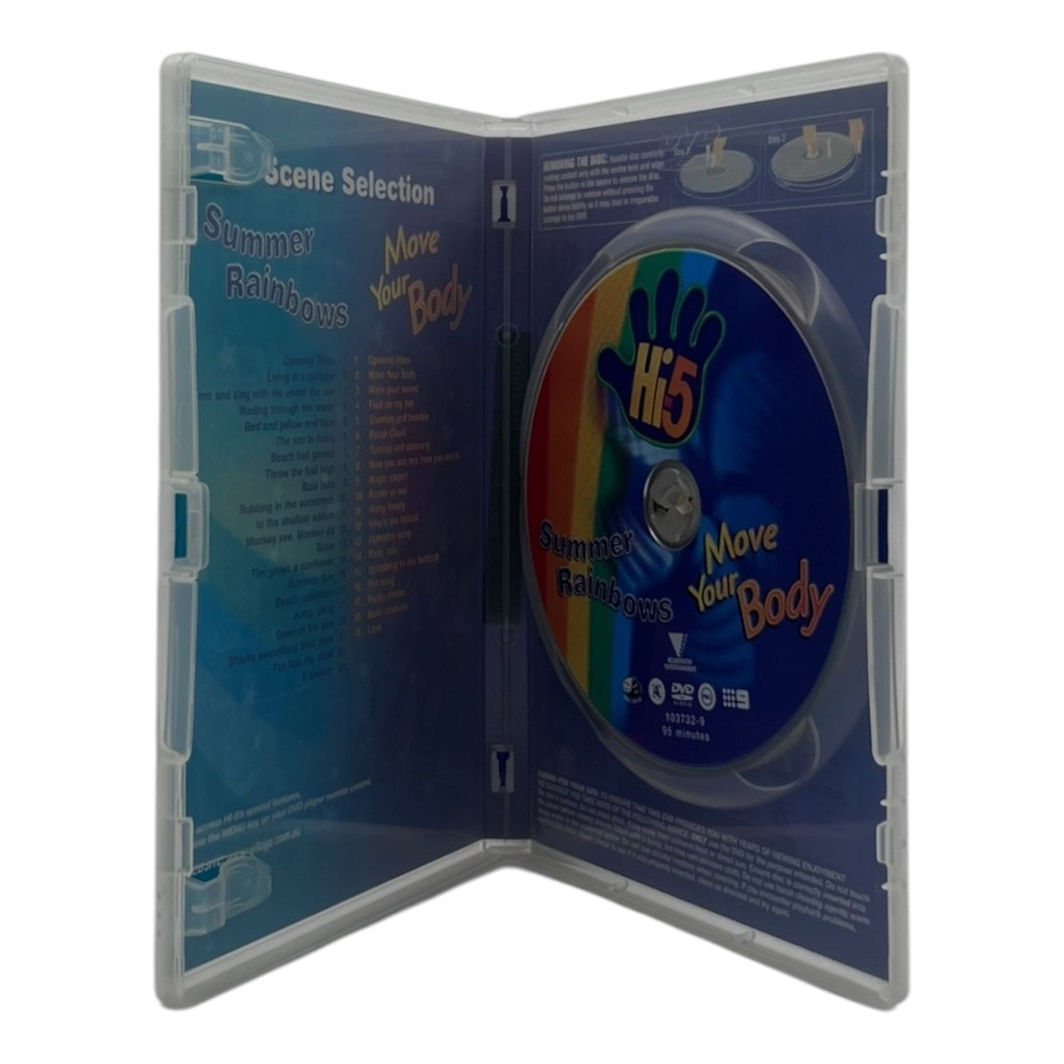 Hi-5 4x DVDs [2-in-1 Move Your Body / Summer Rainbows + 3 More