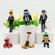 6Pcs The Bad Guys Figures Set Cartoon PVC Action Model Toys Kids Gift