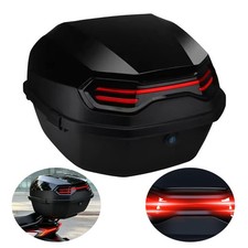 Motorcycle Motorbike Top Box Luggage Tail Case Waterproof Scooter Moped Storage