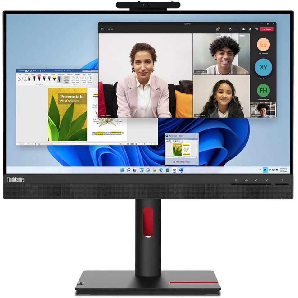 Lenovo ThinkCentre Tiny-In-One Gen 5 23.8" Touch Monitor - IPS, Webcam, Speakers