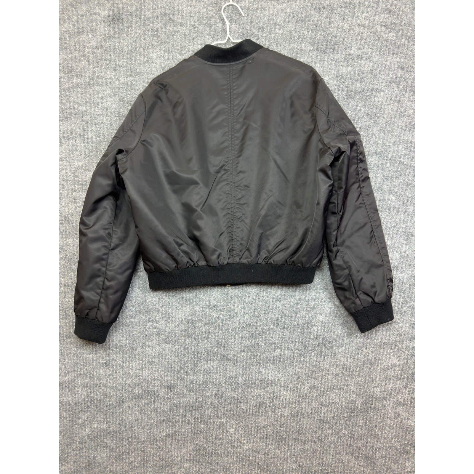 Zara Basic Outerwear Black Bomber Jacket Mens Med… - image 10
