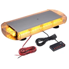 40LED Flashing Beacon Light Magnetic Emergency Warning Strobe Lamp Amber 12/24V