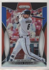 2019 Panini Prizm Red White & Blue Prizm Steven Duggar #52 0w8