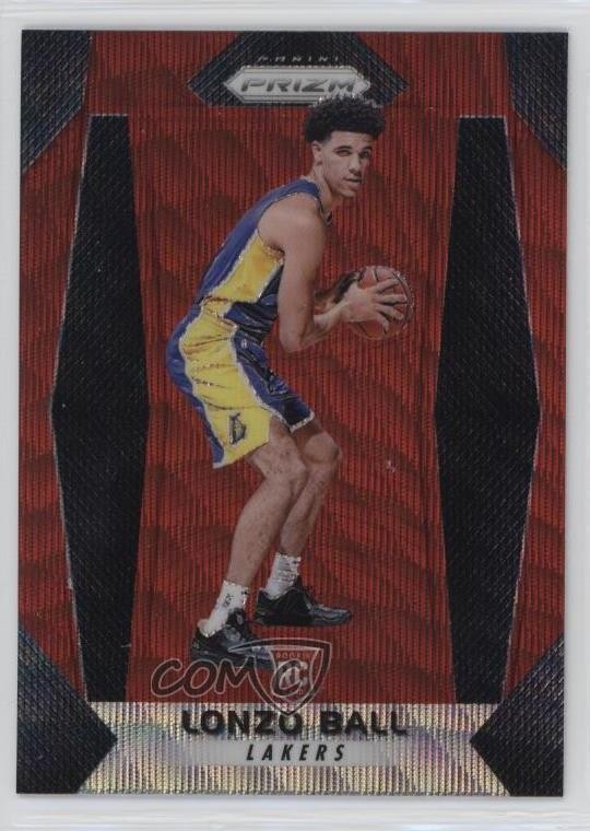 2017-18 Panini Prizm Ruby Wave Prizm Lonzo Ball #289 k3f