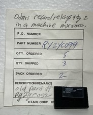Otari MX5050 Reel Machine RECORD RELAY  RY2YC099 or RY2YC052 - 5-volt Coil *NEW*