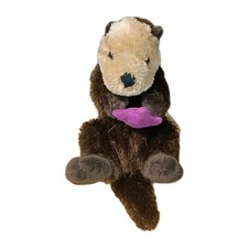 Wild Republic Sea Otter with Purple Starfish 15" Plush Stuffed Animal Toy B5