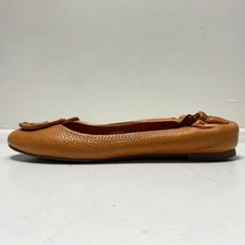 Tory Burch Women's Reva Tan Leather Slip-On Shoes Size 6