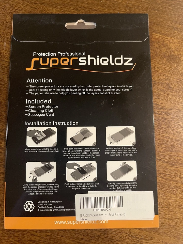 Lot of 5 Screen Protectors-SuperShieldz HD Clear for Kindle Fire 7" 3 pack New - Image 4 of 4