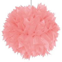 Folat NEU Pompom, Papier, Rosa, 30 Cm, 1 Stk. Pink