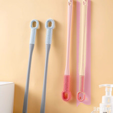 4Pcs Toe Gap Cleaning Brush Foot Scrubber in Shower Long Handle Silicone Brush