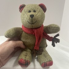 Starbucks Coffee Bearista Bear Stuffed Animal Teddy 2009 Holiday 88th Edition