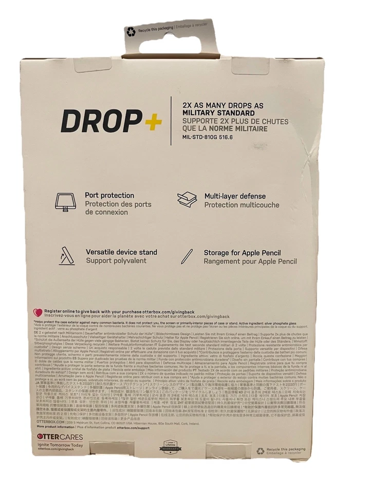 OtterBox iPad Mini (6th Gen) Defender Series Pro Case - Black, Rugged Protection - Image 3 of 4