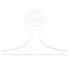 9.8" x 7.9" Charcuterie Board Template Acrylic Handle Router Template Clear