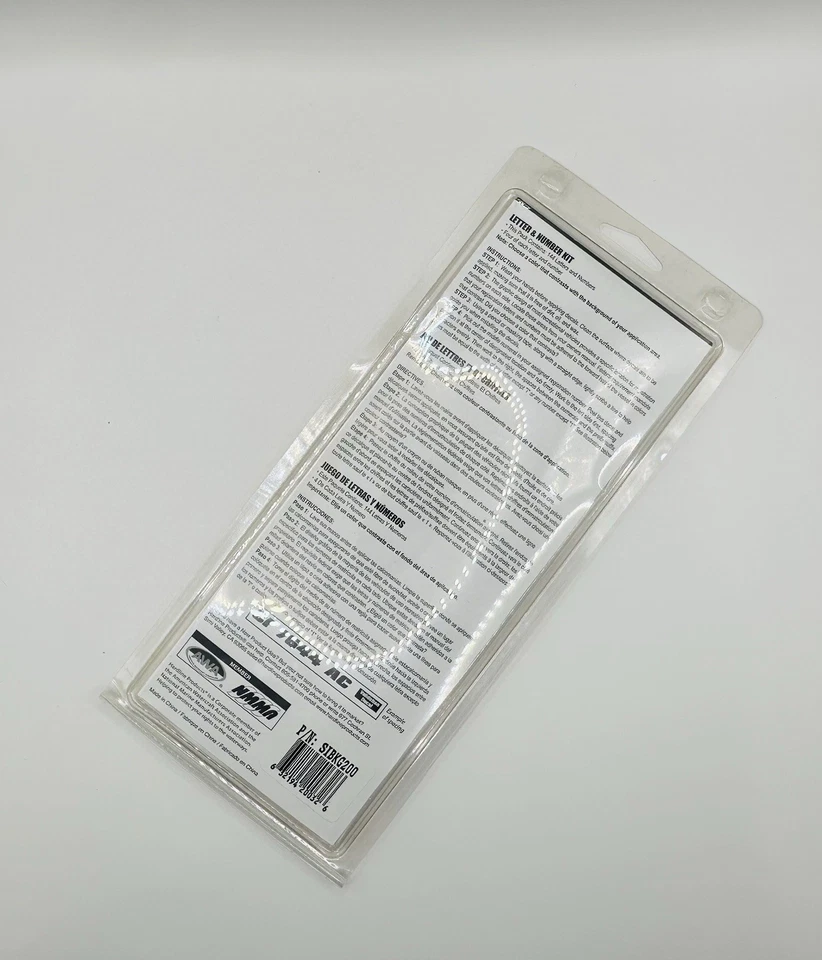 Boat Registration Stickers Hardline 3" Silver & Black Shaded UV Coated New - Image 3 of 3