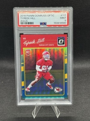 2016 Panini Donruss Optic Tyreek Hill 117 Auqa /299
