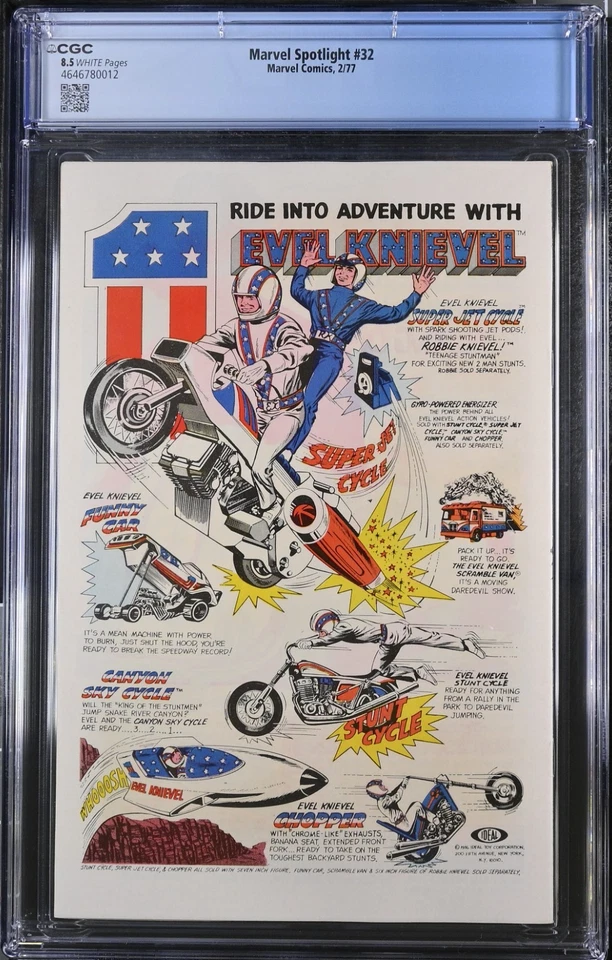 Marvel Spotlight #32 1977 Marvel Comic en estado bastante bueno+ clave calificada CGC primera aplicación Spider-Woman Foto 2 de 2