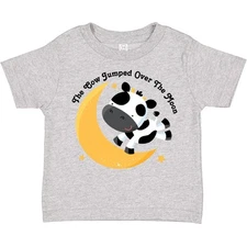 Inktastic Cow Jumped Over The Moon Toddler T-Shirt Nursery Rhyme Diddle Mother