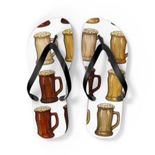 Beer Flip Flops, Beer Mugs, Beer Pitchers, Craft Beer Sandals, Summer Footwear