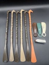 6-Equestrian Horse Head Shoe Horn Large Hard Plastic 19" Long, 4 Small