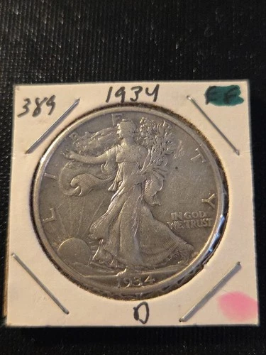 1934-D Walking Liberty Half Dollar In Very Fine Condition