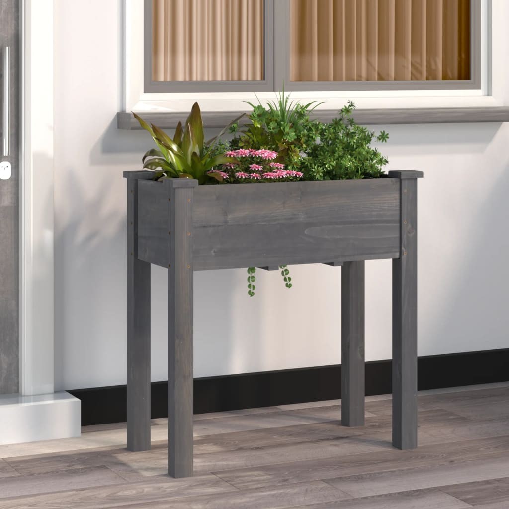 vidaXL Fioriera con Traliccio in Legno da Giardino Vaso Portafiori da