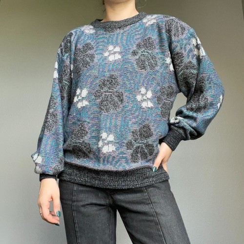 Vintage 80s Women's Floral Oversized 