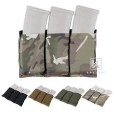 KRYDEX Triple 5.56 Mag Pouch Open Top Tactical Magazine Carrier High Speed MOLLE
