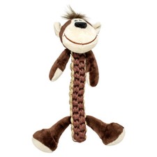 Duvo+ Hundespielzeug Zoo Friends Affe Stick 32x22cm braun Quietscher