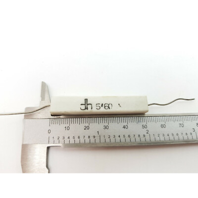 1 X ZEMENTIERTER KERAMIKWIDERSTAND 5R6 5,6R 5,6OHM 10W DH AXIAL (New Old Stoc...