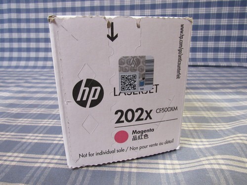 HP 202X Toner Cartridge Magenta CF500XM (Genuine Sealed Box) FAST FREE SHIPPING. - Picture 3 of 5