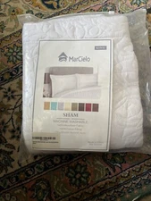 PillowSham Marcielo 2-Piece Embroidered, King Decorative Microfiber Brand New