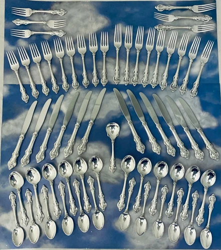 EL GRANDEE   BY TOWLE  STERLING SILVER FLATWARE SET FOR 12~MINT