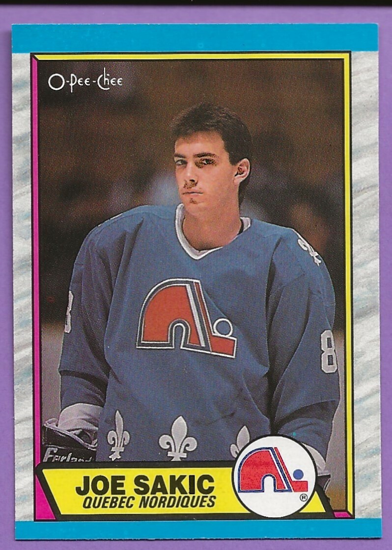 Joe Sakic RC 1989 O-Pee-Chee Rookie # 113