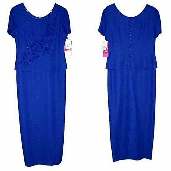r&m richards royal blue dress