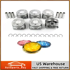 Engine Pistons & Rings Kit STD For 11-16 Chrysler Dodge 1500 Jeep RAM VW 3.6L