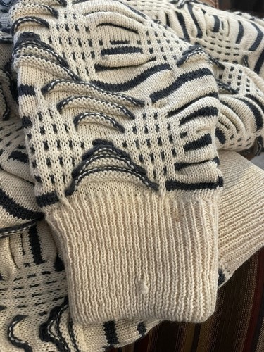 Vintage Coogi Sweater Large 3D Textured Chunky Wool 90s Biggie Australia Crew - Picture 6 of 7