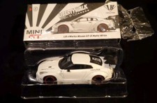 MINI GT 1/64 9 Nissan GT-R LBWK R35 Matte White RHD LB-Works diecast